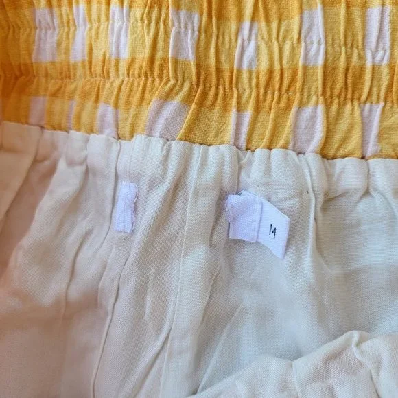 Petal & Pup Yellow Gingham Women's Shorts - Picture 6 of 6
